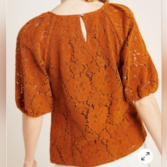 Dolan Norah Floral Corduroy Blouse‎ - Picture 10 of 10